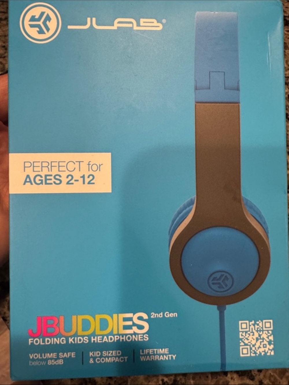 JLab JBuddies 2nd Gen Kids Over-Ear Headphones - Blue